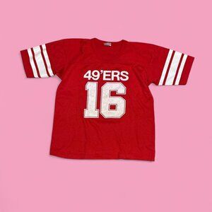 Vintage 80s Salem Sportswear San Francisco 49ers Jersey T Shirt Sz M